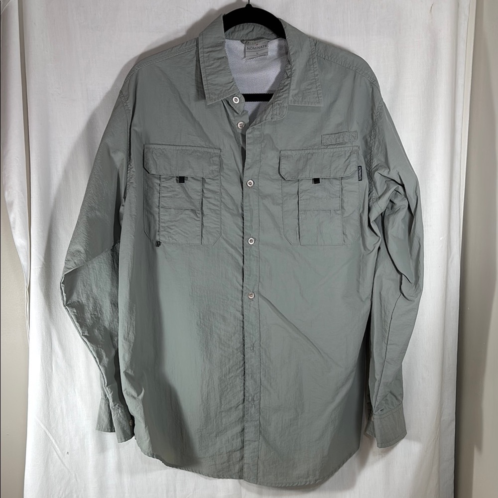 Nominate Men's Gray Button-Up Shirt